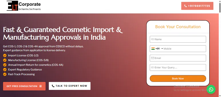 Cosmetics Regulatory landing page